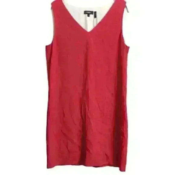 NWT Theory V-neck Shift Light Cranberry Rosina Mini Dress Sz 6 - Picture 4 of 8